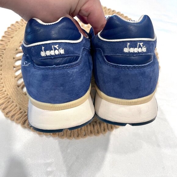 Diadora x Kith x Slam Jam Blue Suede V7000 Sneakers Size 12.5 Low Top Yvan main image 5